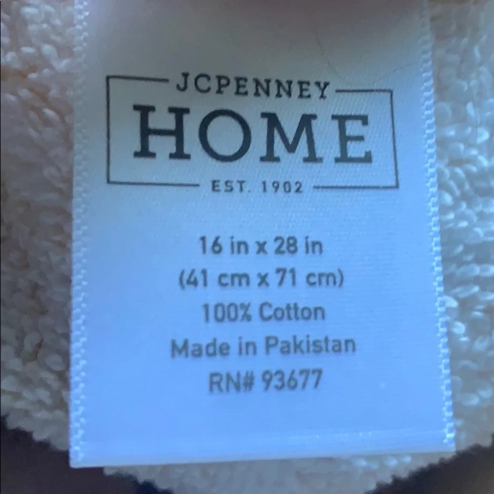 HOST PICK JcPenney Yellow Trellis hand towels‎ and washcloth